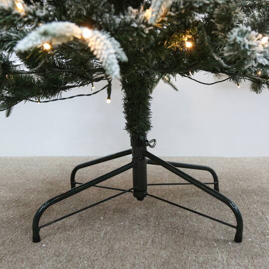 7ft. Pre-Lit Snowy Spruce Artifical Christmas Tree, Warm White Micro LED  Lights by Ashland®